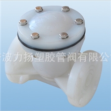 供应塑料/塑胶阀门，止回阀，PVDF旋启式止回阀，工业防腐阀门