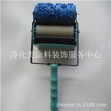 【畅销产品】橡胶印花滚花滚筒模具液体壁纸漆施工工具滚花装饰机