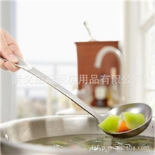 一体成型不锈钢汤勺（美国专业大厨设计）食品级材料