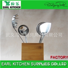 【专业厂家】高档经典不锈钢烹饪勺铲5件套，厨具套装、烹饪套件