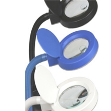 厂家供应蓝色小蜻蜓大眼镜带灯台灯放大镜