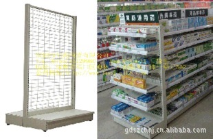 超市产品展示货架单双面背网货架药店货架（付架）