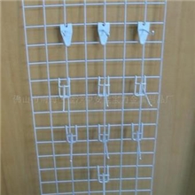 供应货架挂网、超市货架端头挂架、铁丝浸塑网片