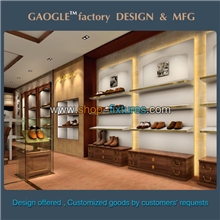 厂家专业设计加工皮鞋展柜皮具展柜儿童皮鞋货架展示柜公司