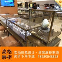 2013电镀工艺珠宝展柜，带LED灯具的珠宝柜