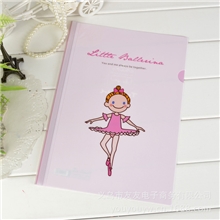 韩国文具天克芭蕾女孩抽杆夹文件夹文件袋资料夹070339