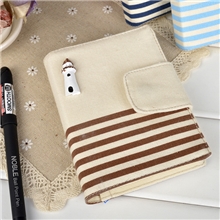 韩国文具麦和渔夫系列BJ13-01布面高档笔记本批发023404记事本