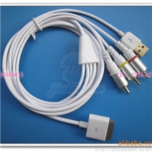 Apple苹果iphone4AV线支持3.03.134.04.1兼以下版本