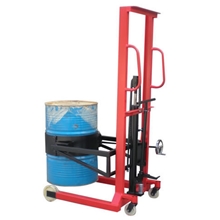 低价促销油桶升高车可倾式油桶堆高车油桶搬运车叉车升降车