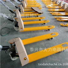 直销大力CBY手动搬运叉车可定做加长加宽搬运车液压托盘拖车