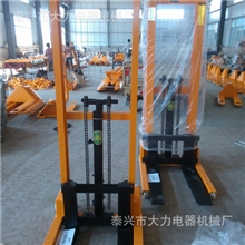 直销CTY-1吨手动液压堆高车手动堆垛车液压升高装卸车仓储叉车