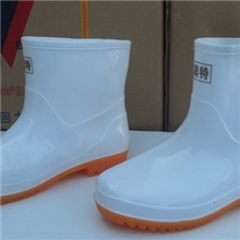 山东潍坊食品厂专用低筒白色雨鞋