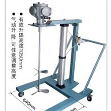 昆山DSV升降式搅拌器、防爆气动升降200l桶用台车式搅拌机