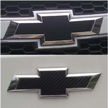 雪佛兰新赛欧专用碳纤维车标贴中网标志贴前后对装改装用