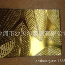 优质各种花型颜色压花镜子，彩色带花镜子