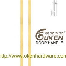 正品欧肯五金中式加厚不锈钢回字形款玻璃门拉手OK-626