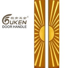 中欧式不锈钢蚀刻太阳花祥云钛金可镀玫瑰金古铜拉手把手OK-596