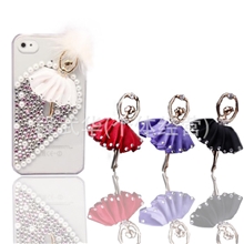 疯抢中高品质布裙芭蕾舞女手机diy美容配件合金饰品配件批发