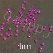 义乌乾正定做批发4mmABS塑料仿珍珠散珠子