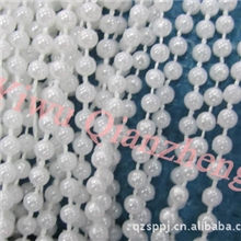 厂家直销优质不脱皮漂白，纯白珍珠连线珠，内衣配饰连线珠