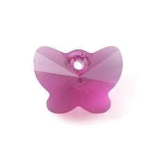 厂家供应不同颜色水晶蝴蝶