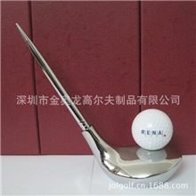直销金属工艺品，高档礼品，创意摆件，高尔夫办公桌台摆件礼品