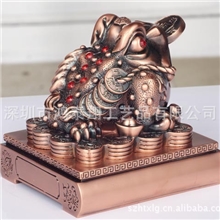招财金蟾,铸铜金蟾,锌合金蟾,古红铜招财金蟾铅锡合金蟾工艺礼品