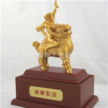 深圳铅锡合金工厂浇涛金属麒麟金属铸铜工艺麒麟献瑞礼品