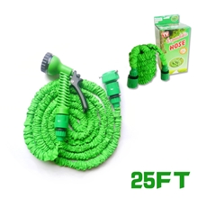 25FT伸缩水管花园水管3倍自然伸缩管XHOSE仿乳胶魔术水管