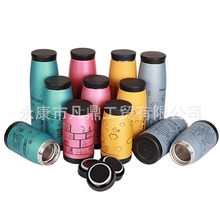 热门爆款大肚保温杯厂家直销小额批发韩版插画保温杯