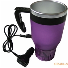 汽车冷热杯,电子冷热杯，高级车载保温杯、车载电热杯.车载冷暖杯