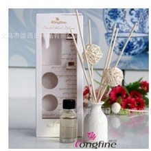 朗芬无火香薰礼盒装纯植物提取陶瓷藤球藤条精油套装（薰衣草）