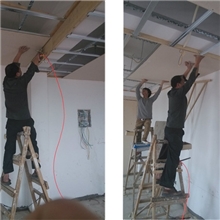 玻镁板天花吊顶系统安装方式