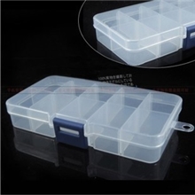 10格多功能零件收纳盒格子可调节工具盒/元件盒/零件盒/首饰盒