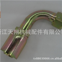 供应工程机械设备用美制台式连体液压管件胶管全扣压式接头配件