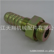 供应流体设备机械用半扣压式公制带O型圈半扣压式外螺纹液压接头