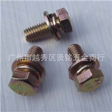 GB30六角三组合机牙螺丝8X20