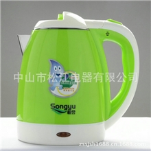 电水壶不锈钢厂家供应1.8L弹盖彩色电水壶不锈钢贴牌电水壶