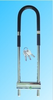 直销摩托车锁玻璃门U型锁摩托车前插锁摩托车防盗锁具厂家批发