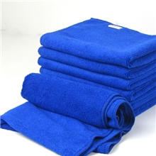 热销洗车毛巾30X70cm超细纤维毛巾蓝色擦车毛巾