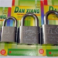 批发供应丹翔牌安防锁具叶片铁挂锁通开挂锁