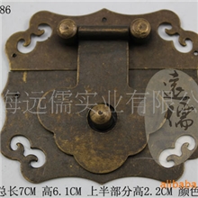 仿古首饰盒樟木箱扣纯铜搭扣箱扣可做抛光金色古铜色黑色YRD08