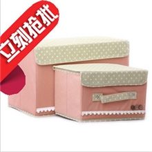 HK-01厂家促销日式扣扣无纺布折叠收纳箱收纳盒小号0.33