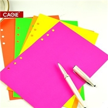 【CAGIE】卡杰便利不干胶五色荧光贴纸可做记号标重点、理资料