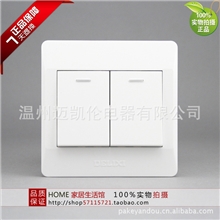 德力西CD21086型二位双控开关二开