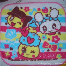 专业供应弹力丝锁边方巾【图】