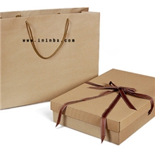 厂家定做款式时尚手提纸袋精美服装包装纸袋（图）