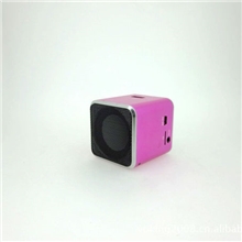 热销小方块音箱小型铝合金插卡音箱TF迷你插卡小音箱