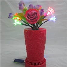 圣诞花朵音箱新奇特礼品音箱LED灯插卡音箱ZPL-1139