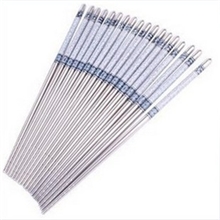 中空防烫不锈钢筷子韩国韩式青花瓷印花筷子礼品筷子